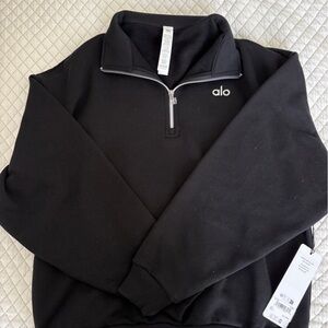 ALO Yoga Black Quarter zip